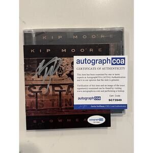 Kip Moore County Music Star Signed Autograph Slowheart CD ACOA COA #4